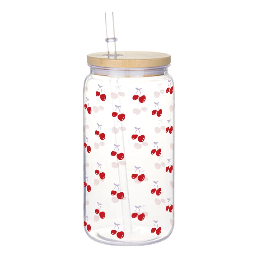 Chic Bow Cup with Straw