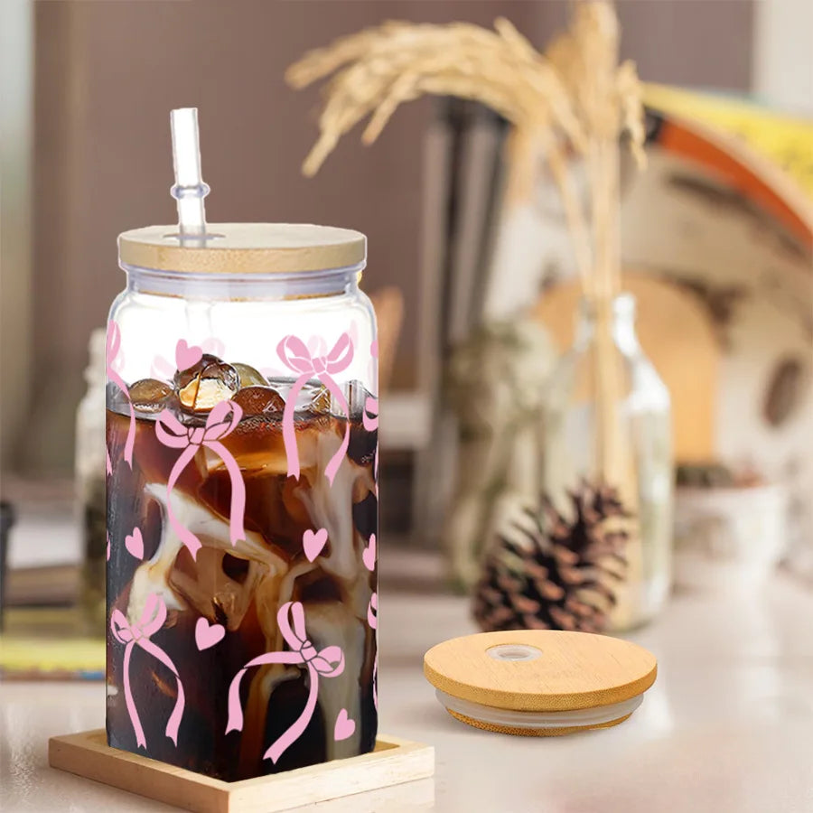 Chic Bow Cup with Straw