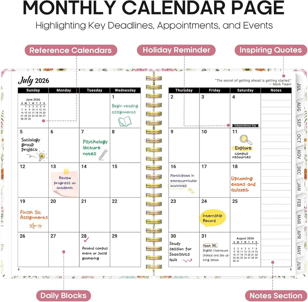 Wildflower 2026-2027 Planner
