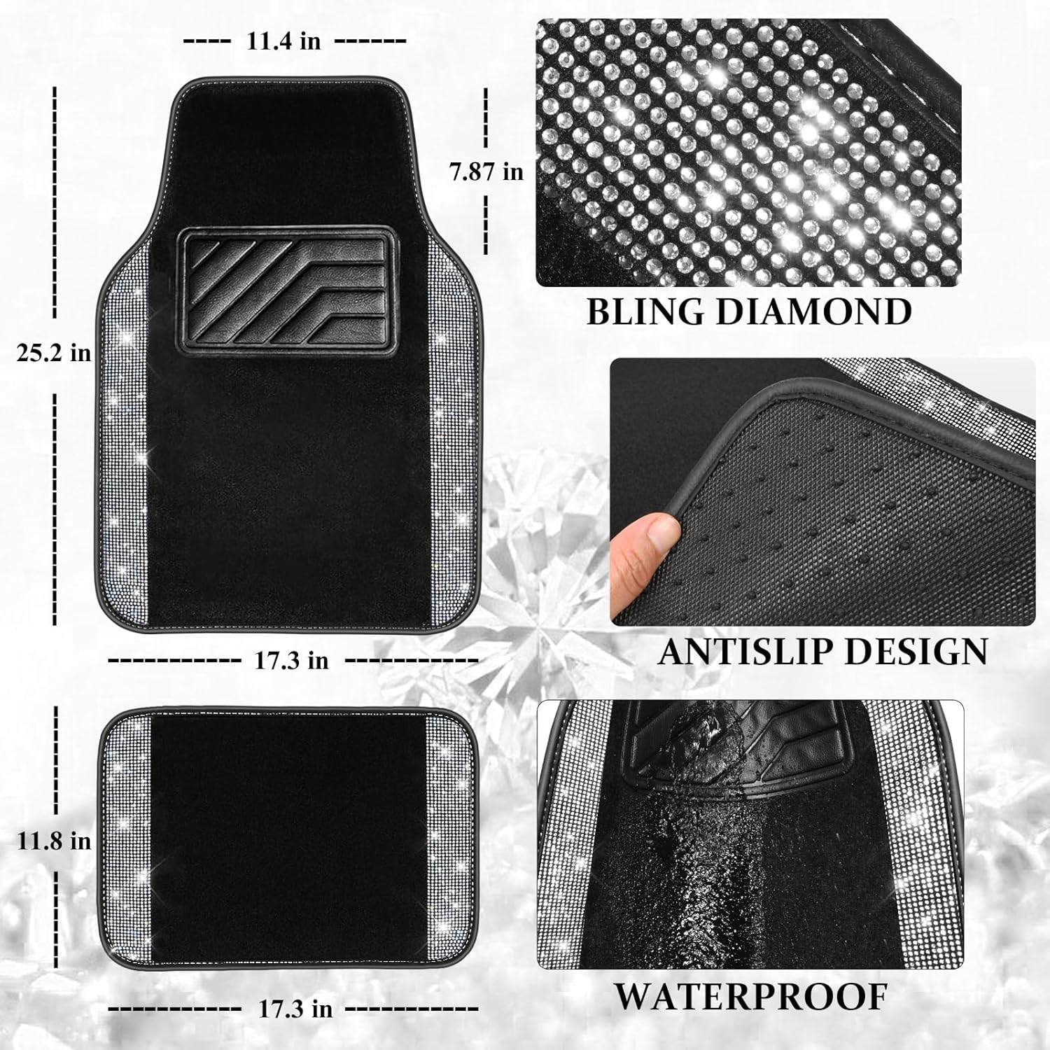Bling Diamond Car Style Set
