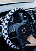 Checkered Steering wheel cover
