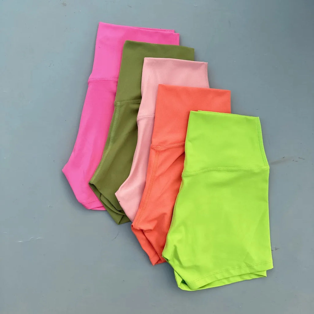 High-Waist Yoga Cycling Shorts