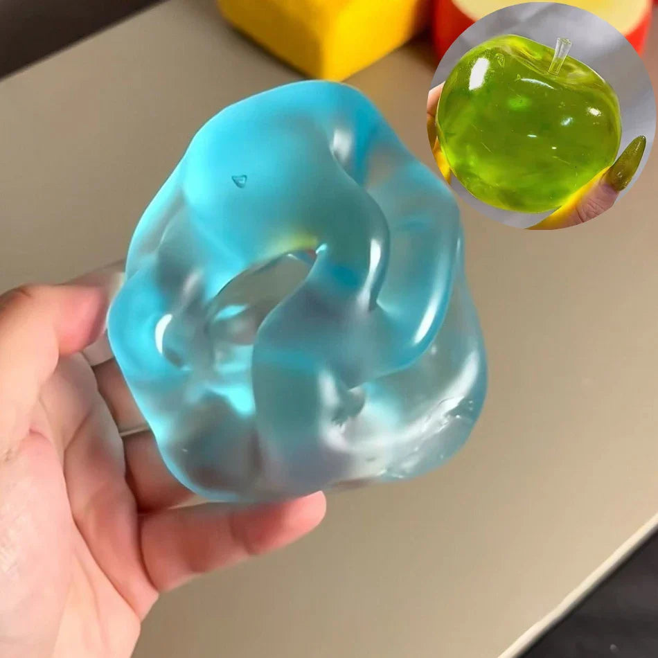 Squishy Green Apple Squeeze Toy