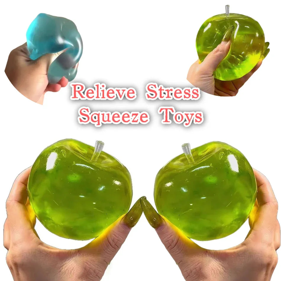 Squishy Green Apple Squeeze Toy