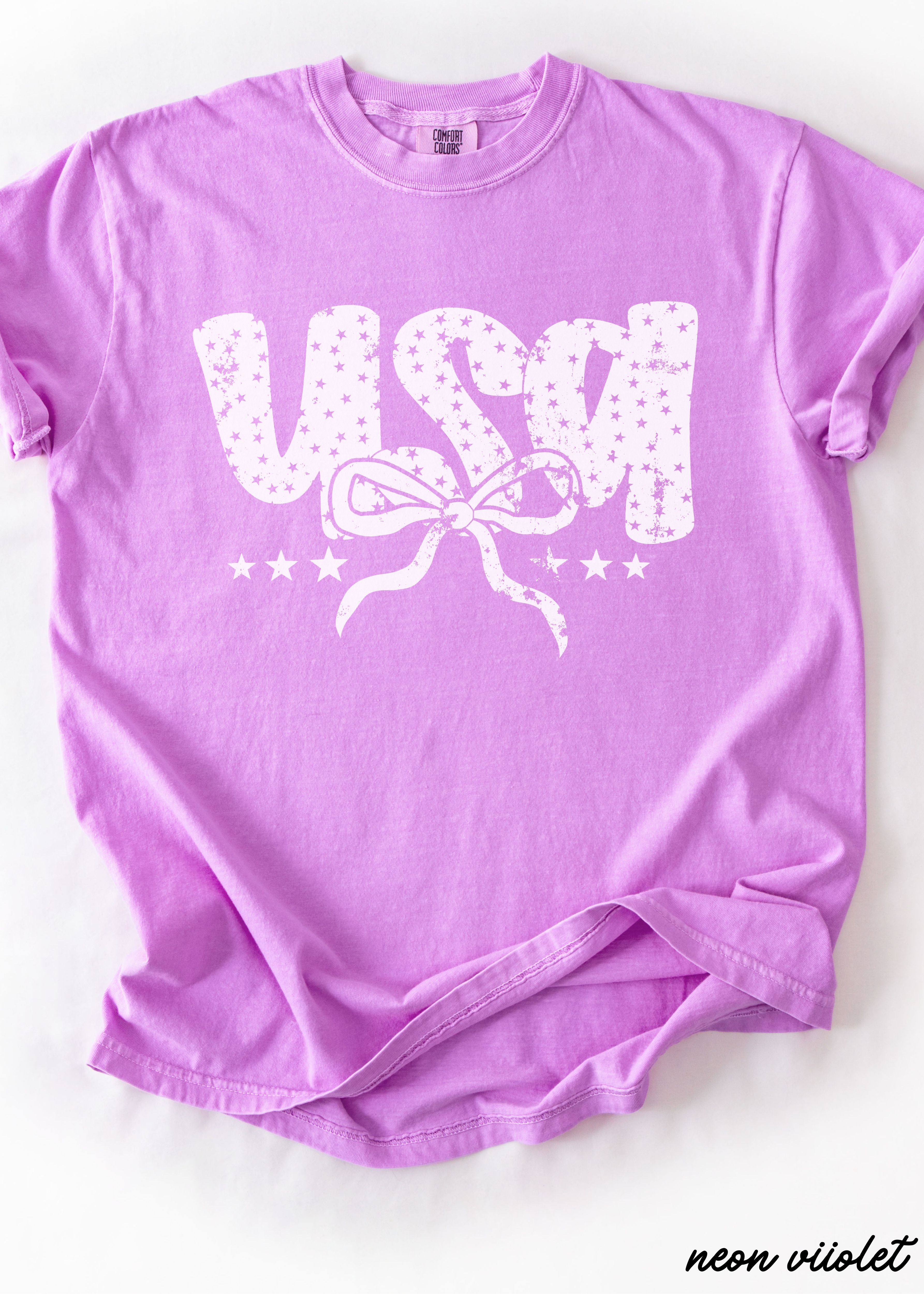 USA Bubble Coquette Tee *10 Colors (S-3X)