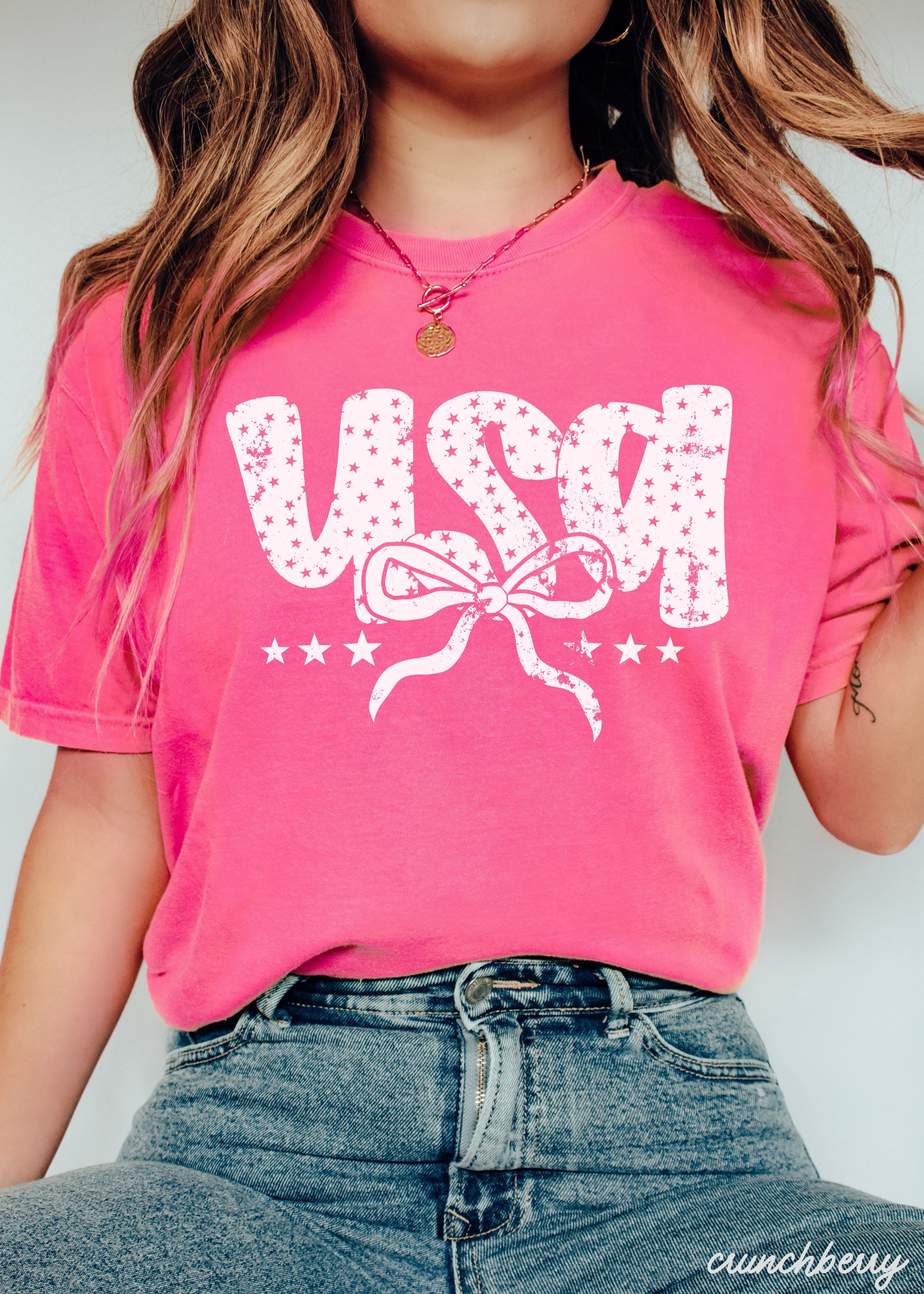 USA Bubble Coquette Tee *10 Colors (S-3X)