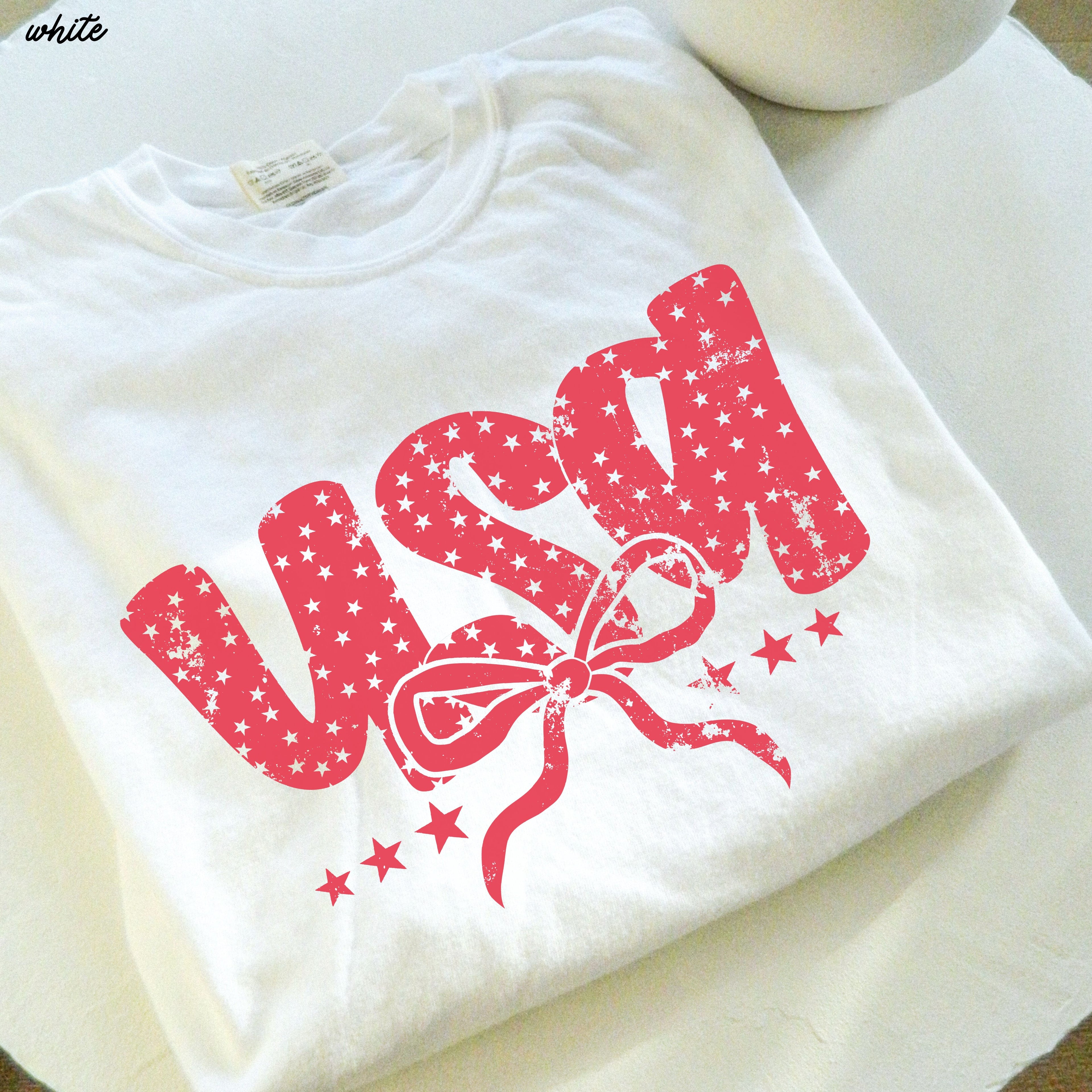 USA Bubble Coquette Tee *10 Colors (S-3X)