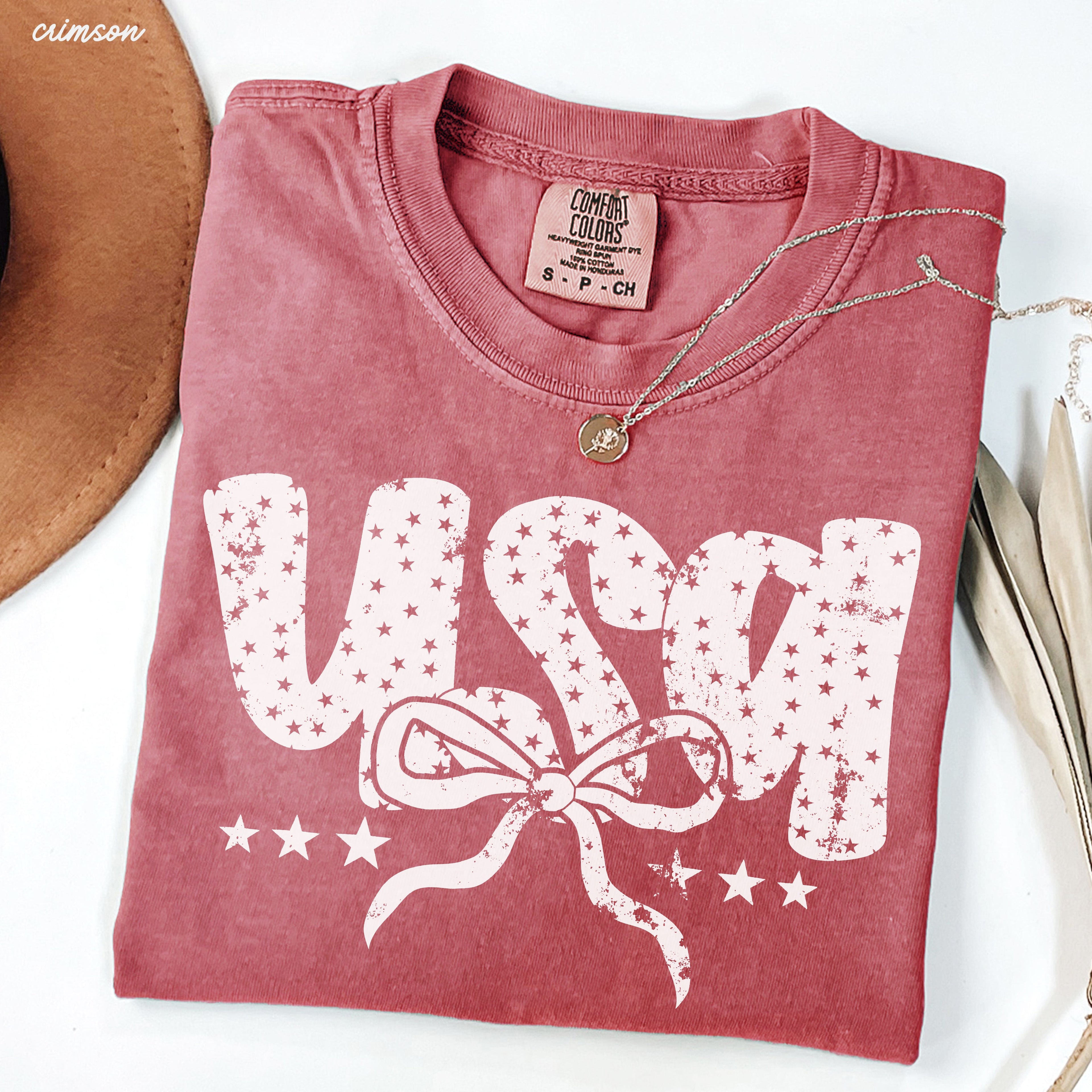 USA Bubble Coquette Tee *10 Colors (S-3X)